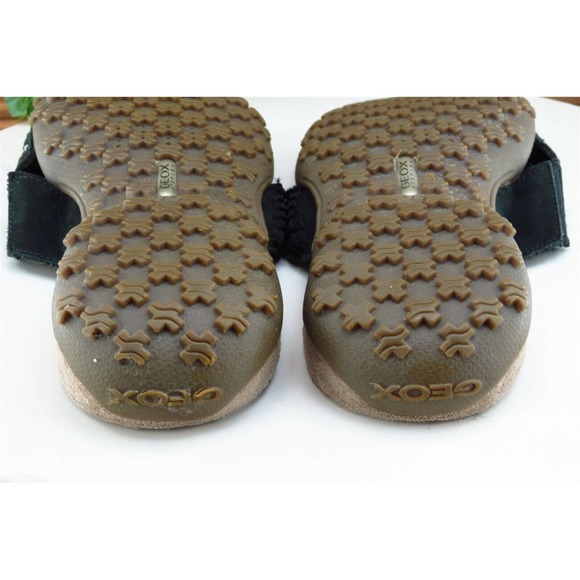 Geox Sz 9 M Black Slide Leather Women‎ Sandals - Picture 6 of 7